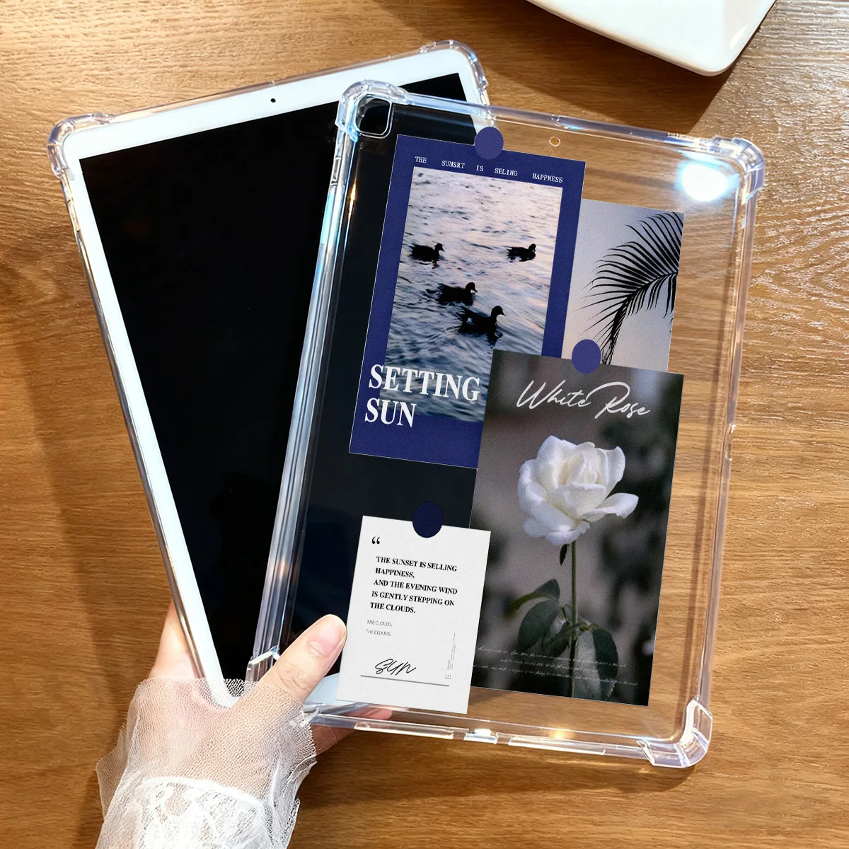 Crystal Clear Tablet Case For Samsung Galaxy Tab S6 Lite S12 S7 S8 S10 S11 S12 Ultra A11 S10 A9 Plus A8 S9 FE 10.9 inch Cover