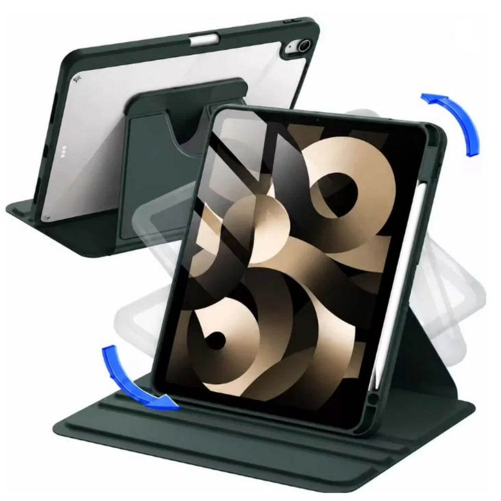Rotating Case for Lenovo Xiaoxin Pad Pro 12.7 2025 M11 10.1 with Pen Holder 360 Degree Protective Stand Cover Auto Wake Sleep