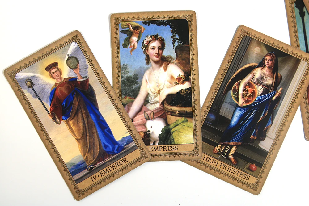 angel tarot Portable Divination Card Deck for Beginners - Family Party Holiday Game - Party Fortune Telling Game with E-Guide