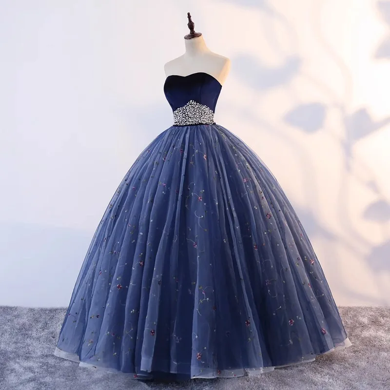 New Colored Gauze Wedding Dress, Women's Fluffy Long Dress, Student Art Exam Performance, Solo Singing, Hosting Stage, Studio