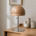 Wood W Silver Base