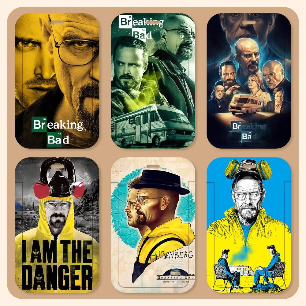 breaking bad ID Card Holder Neck Strap Pendant Door Badge Holder Lanyards Keychain Work Credential Case Gift