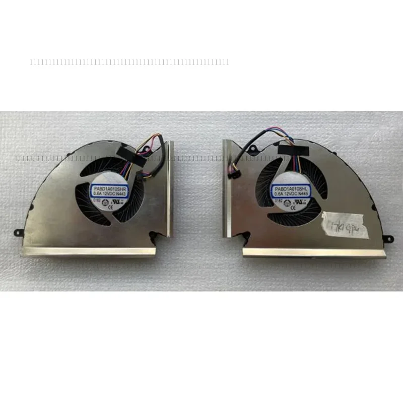 A+ PABD1A010SHR PABD1A010SHL N443 N445 Новый охлаждающий вентилятор для процессора GE76 MS-17K1, 12 В постоянного тока, 0,6 А