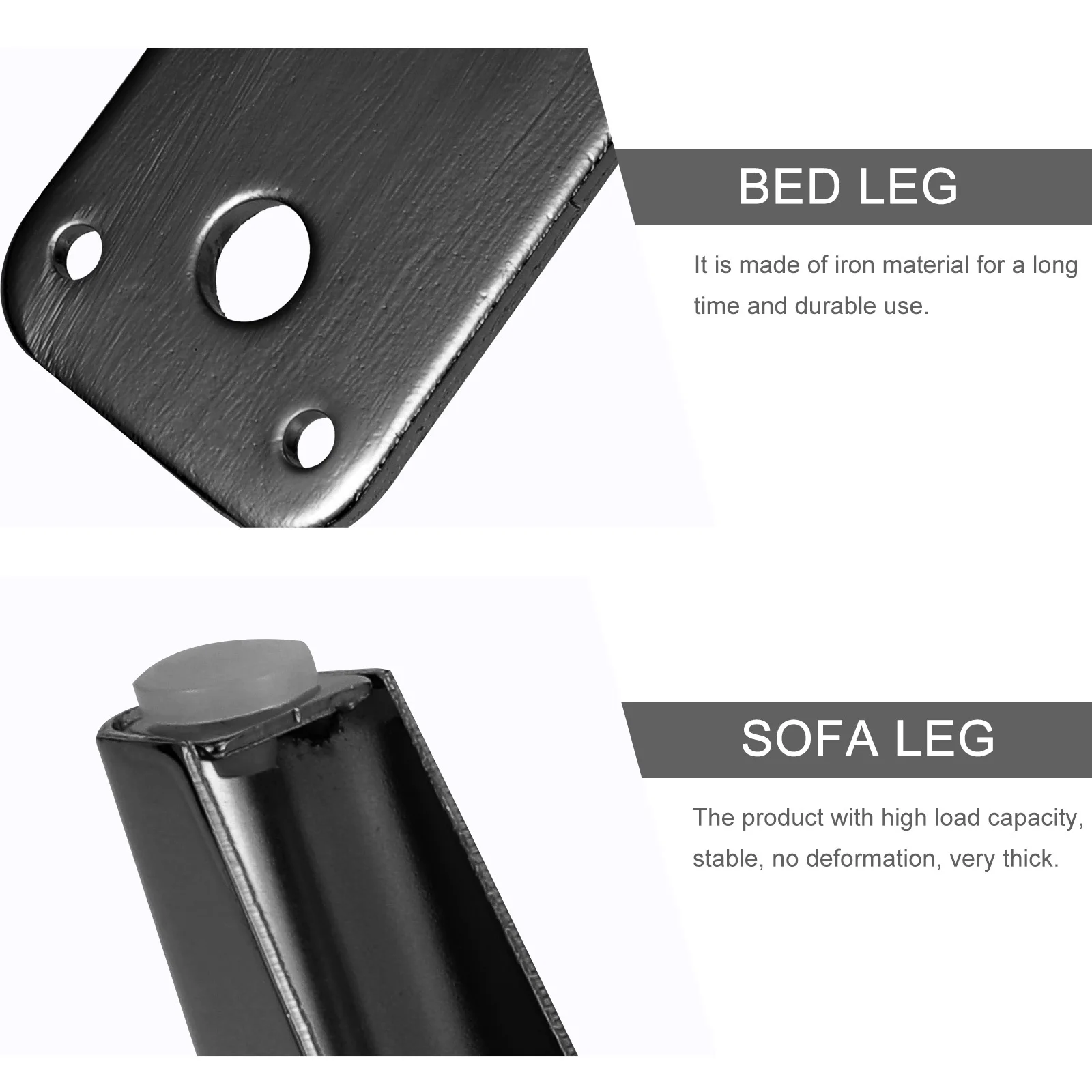 

Legs Iron Heavy Duty Support For Sofa Bed Table Cabinet Durable Home Use Furniture Leg Accessories Metal Furniture Feet