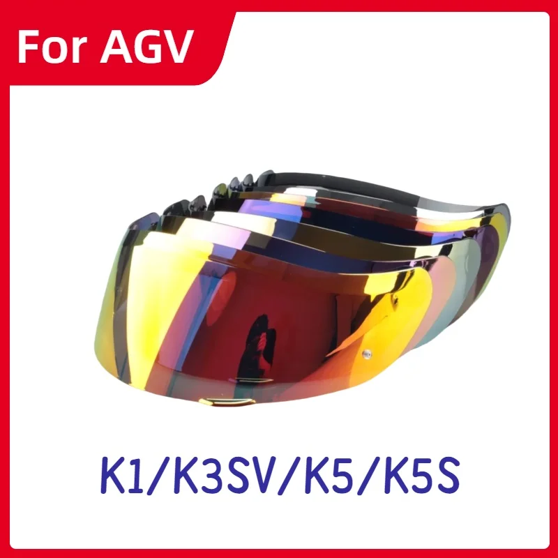 

Motorcycle Helmet Lenses, Night Vision Compatible Agv K1 Lens Accessories, Multi-Color Aurora Plated Lenses