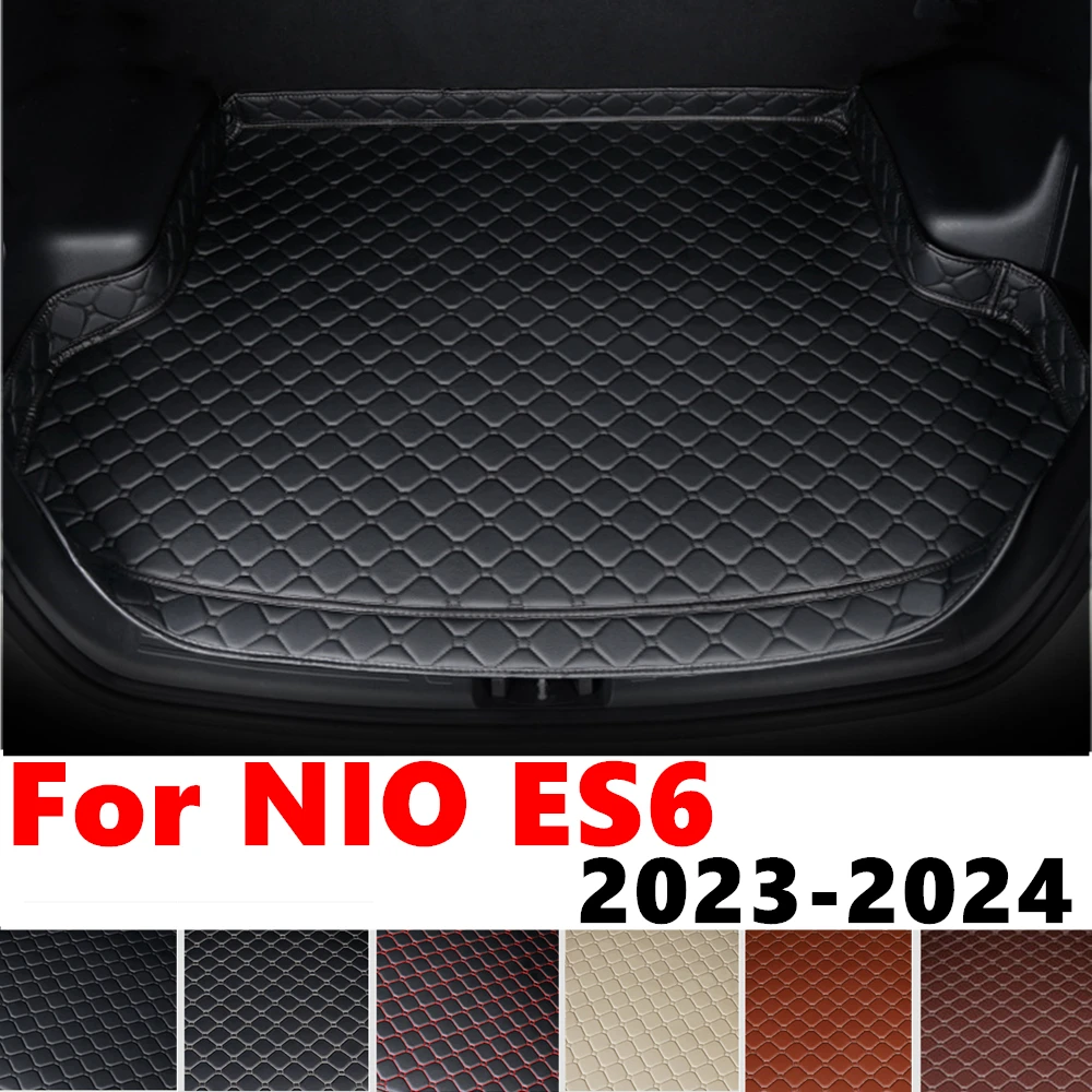 High Side Car trunk mat for NIO ES6 2024 2023 Tail Boot Tray Luggage Pad Rear Cargo Liner Protect Cover Interior Accessories