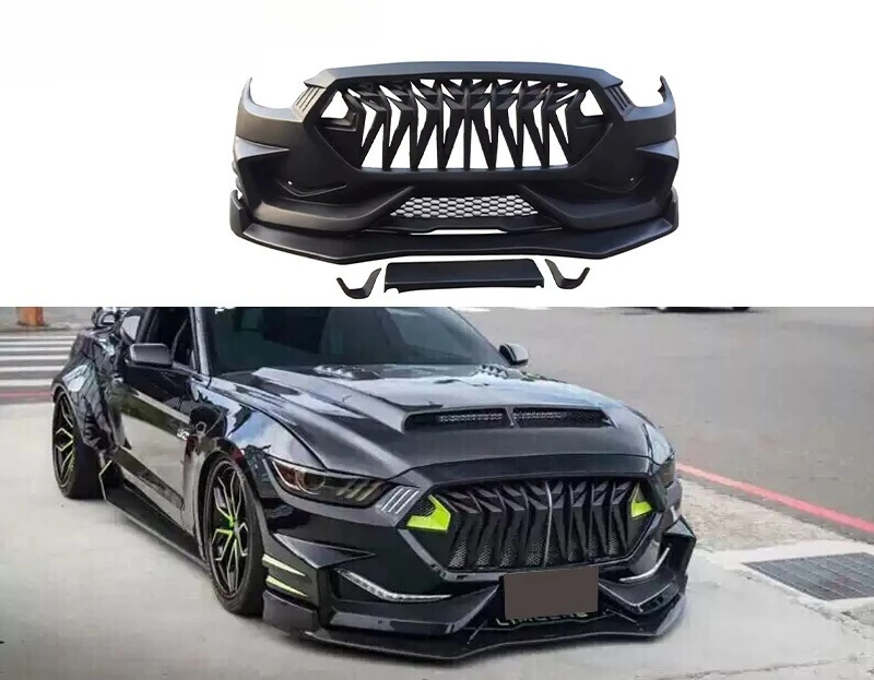 

Применяется к: Ford Mustang Mustang 15-17 Обновление трансформаторов Передний бампер Передний бампер Большие аксессуары объемного звучания