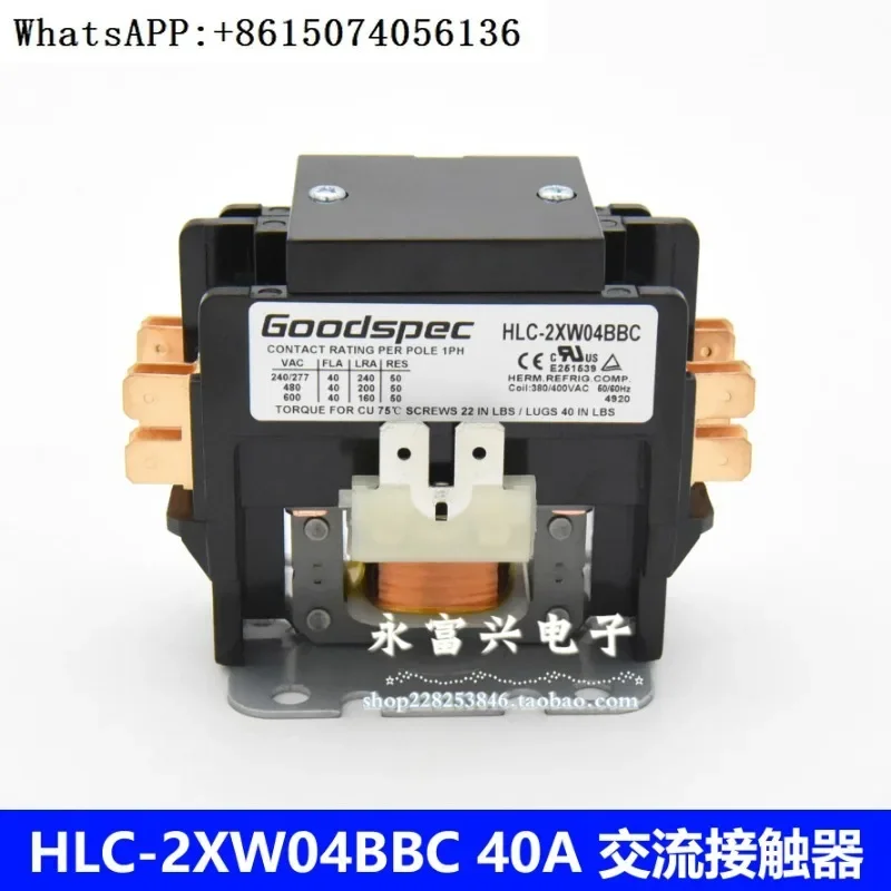 

HLC-2XW04BBC Jiyi Heating Fan AC Contactor Coil 380V400VGoodspec Relay