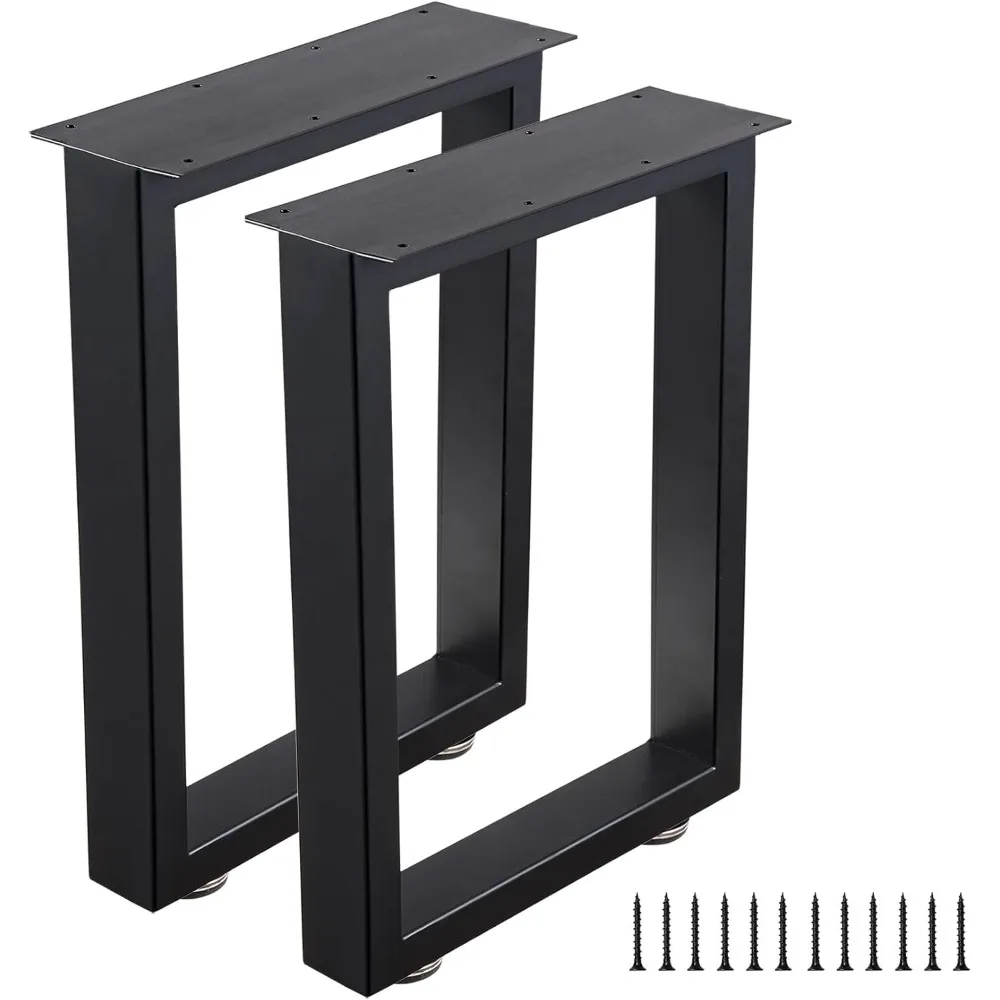 

Bench Legs 16 Inch Metal Coffee Table Legs Heavy Duty Furniture Desk Chair Legs, Set of 2, Black