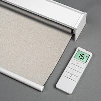 Blackout and Rechargeable Motorized Roller Shade With Remote Control Blind With Alexa Google Via Hub