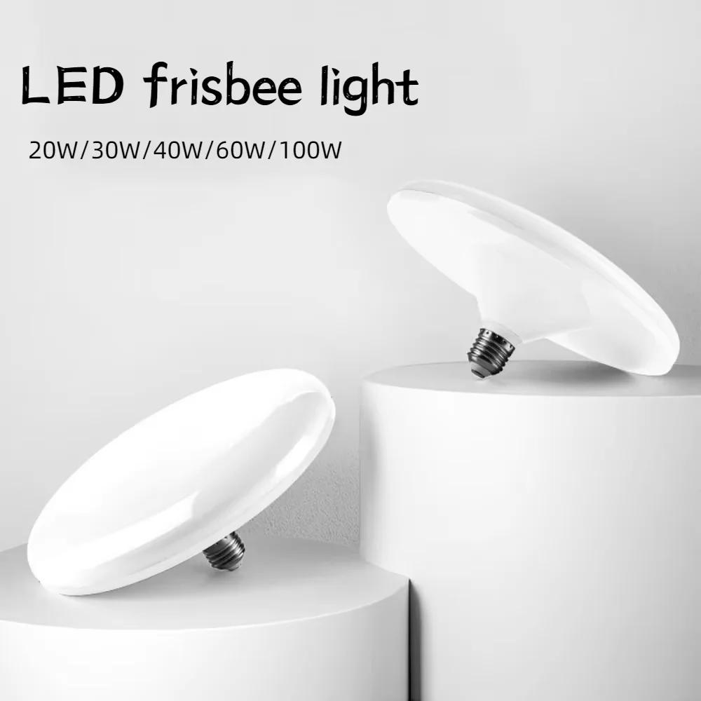 E27 Holder LED Bulb 20/30/40/60/100W AC220V White Energy Saving Lamp UFO Shape Large Light Lamp For Home Living Room Bedroom