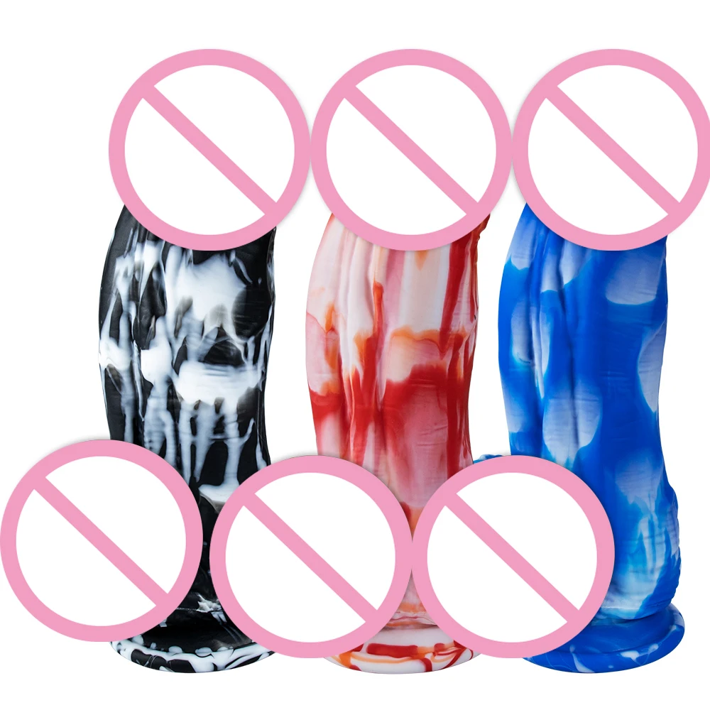 Realistic Dildo Anal Plug Soft Silicone Big Penis Prostate Massager Adults For Female Masturbation Luminous Sex Toys