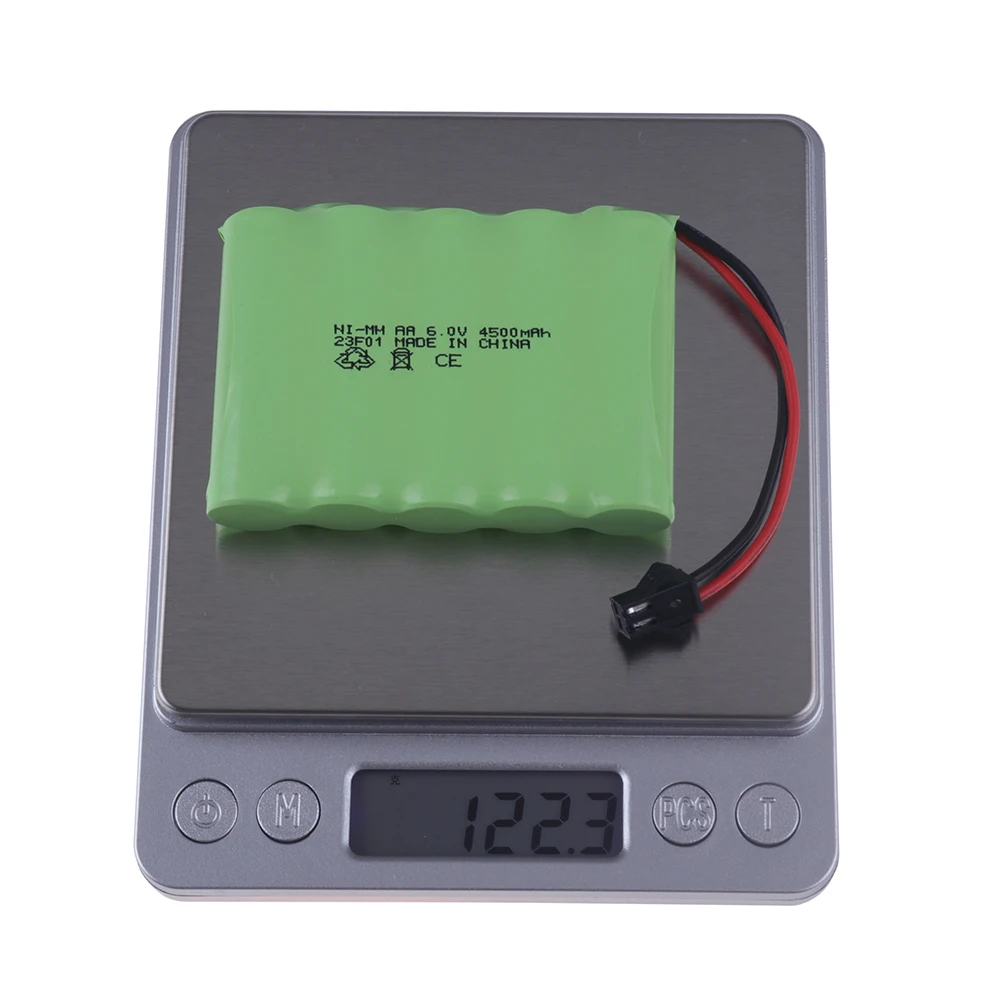 Upgrade 6v 4500mah NiMH Battery For Rc Toy Cars Tank Truck Robots Guns Boats Parts AA Ni-MH 6v Rechargeable Battery Pack 3500mAh