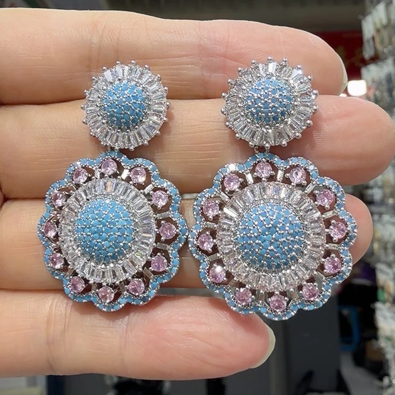 cubic-zirconia-earrings-for-women-sparkly-jewelry-for-wedding-dinner-party-gift-round-flower-dangle-earrings-unique-vintage