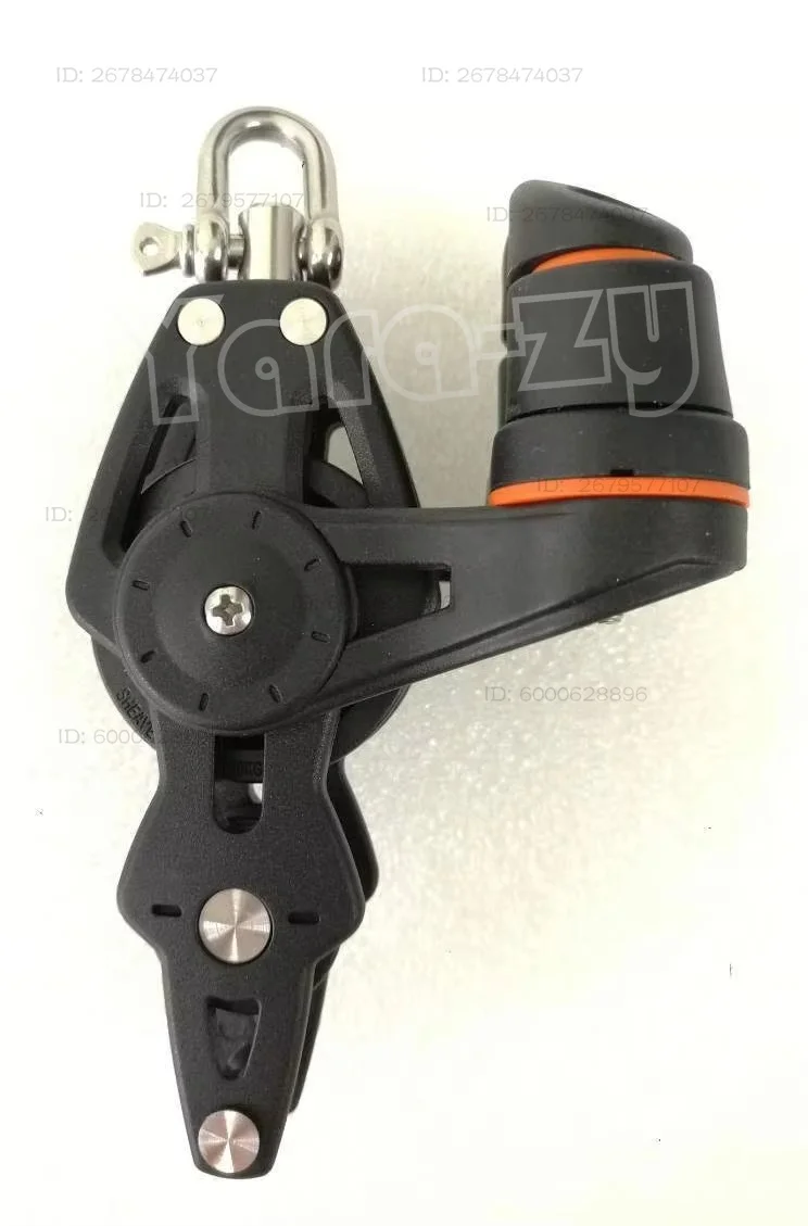 35Mm wheel diameter 8mm wire diameter single wheel buckle/clamp rope Marine bearing pulley BP-3522F