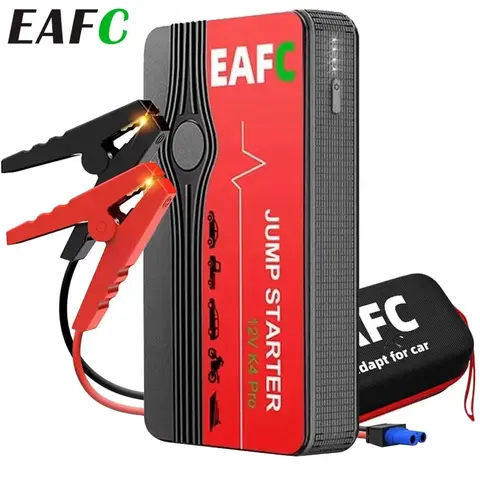 EAFC 600A Car Jump Starter Power Bank Charger 12V Battery JumpStarter LED Lighting Car Starting Device Booster For Automobile