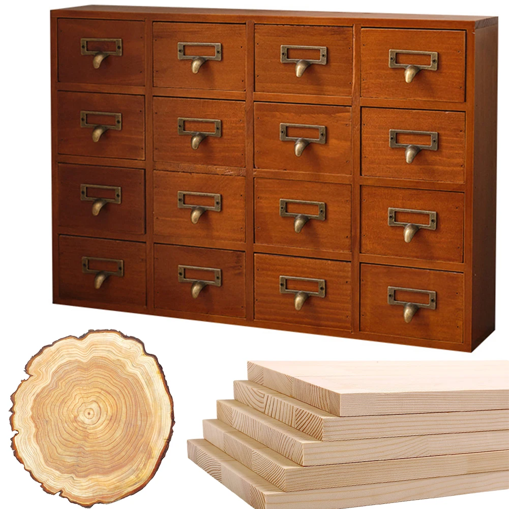 

Шкаф-каталогер для карт с 16 ящиками, традиционный аптекарский шкаф, деревянный ящик для стола в деревенском стиле для декора дома, офиса, спальни