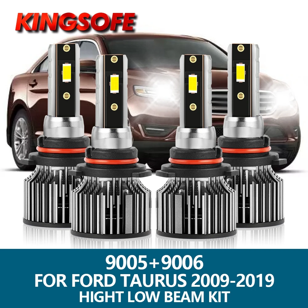 

4x Car Light LED Headlight 9005 HB3 9006 HB4 20000Lm 100W High Low Beam Bulb For Ford Taurus 2014-2019 2009 2010 2011 2012 2013