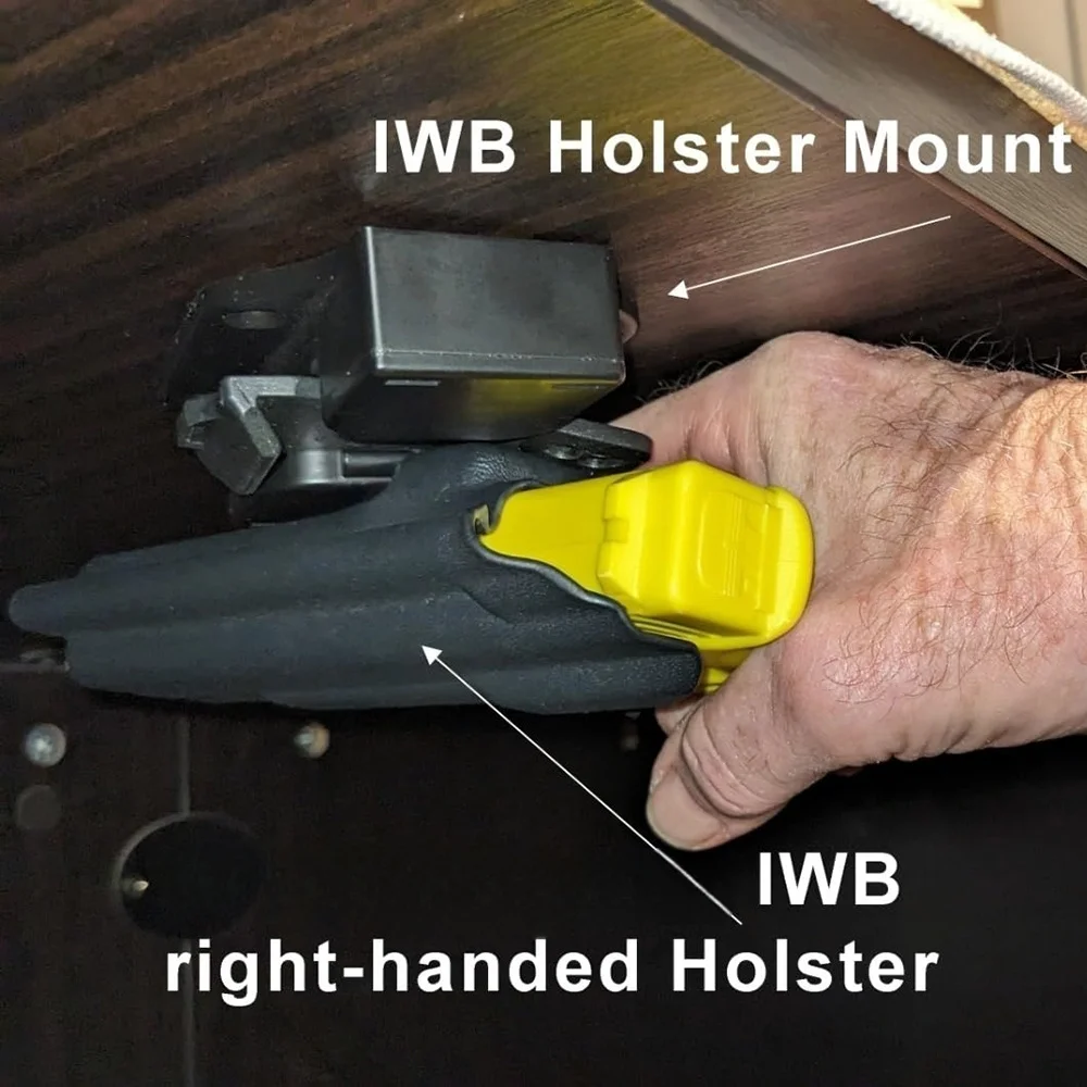 

IWB Gun Holster Car Mount Hidden Holder Secure Mounting Bracket Auto Holster for Pistol Compatible with Cars Trucks SUV