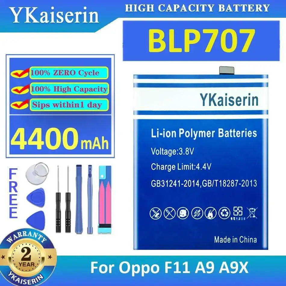 

For Oppo F11 A9 A9X Mobile Phone Battery Premium Replacement 4400Mah Durable BLP707