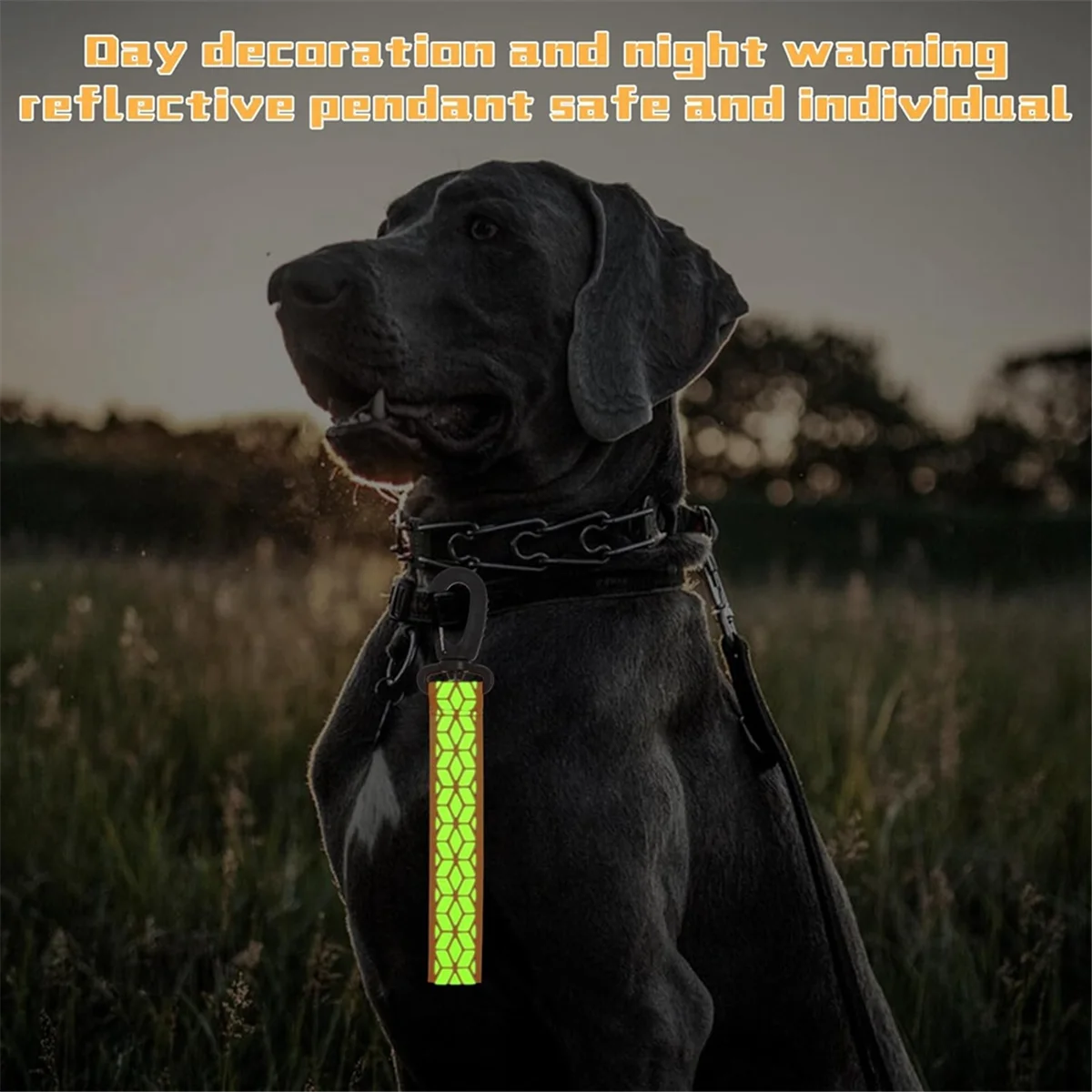 A56XQ 6Pcs Reflective Strips, Safety Reflector Pendants Reflective Pendants Safety Key Chains for Backpack Clothes Cycling