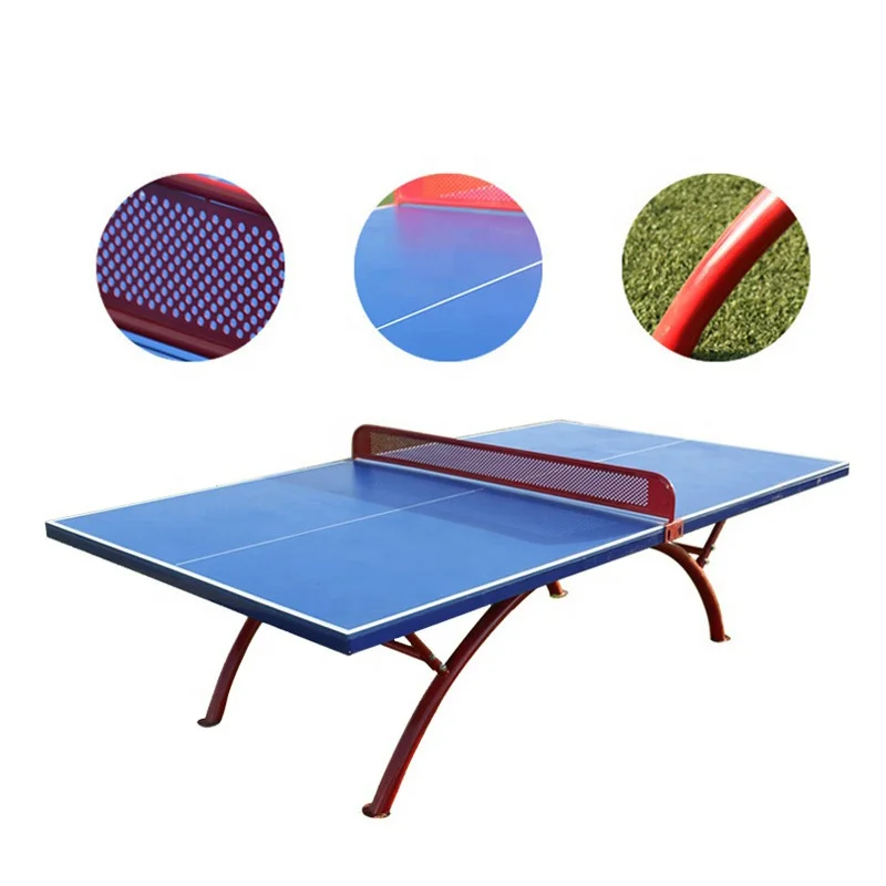 

Outdoor Waterproof SMC Table Tennis Tables Standard Size Outdoor Pingpong Table