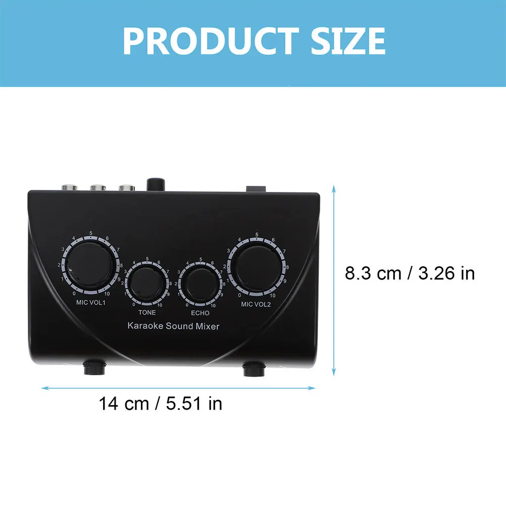 1 مجموعة منخفضة الضوضاء للغاية كاريوكي جهاز مزج الصوت المزدوج هيئة التصنيع العسكري المدخلات التحكم للمنزل مرحلة الحفلات Ktv استخدام الاتحاد الأوروبي التوصيل Abs النحاس