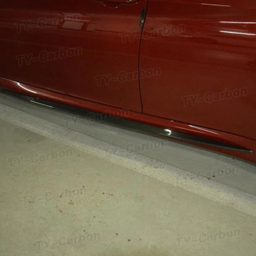 For Alfa Romeo Giulia Base Sedan and Sport 4 Door 2015-2023 Real Carbon Fiber Side Skirt Extension Lip Spoiler Bodykits