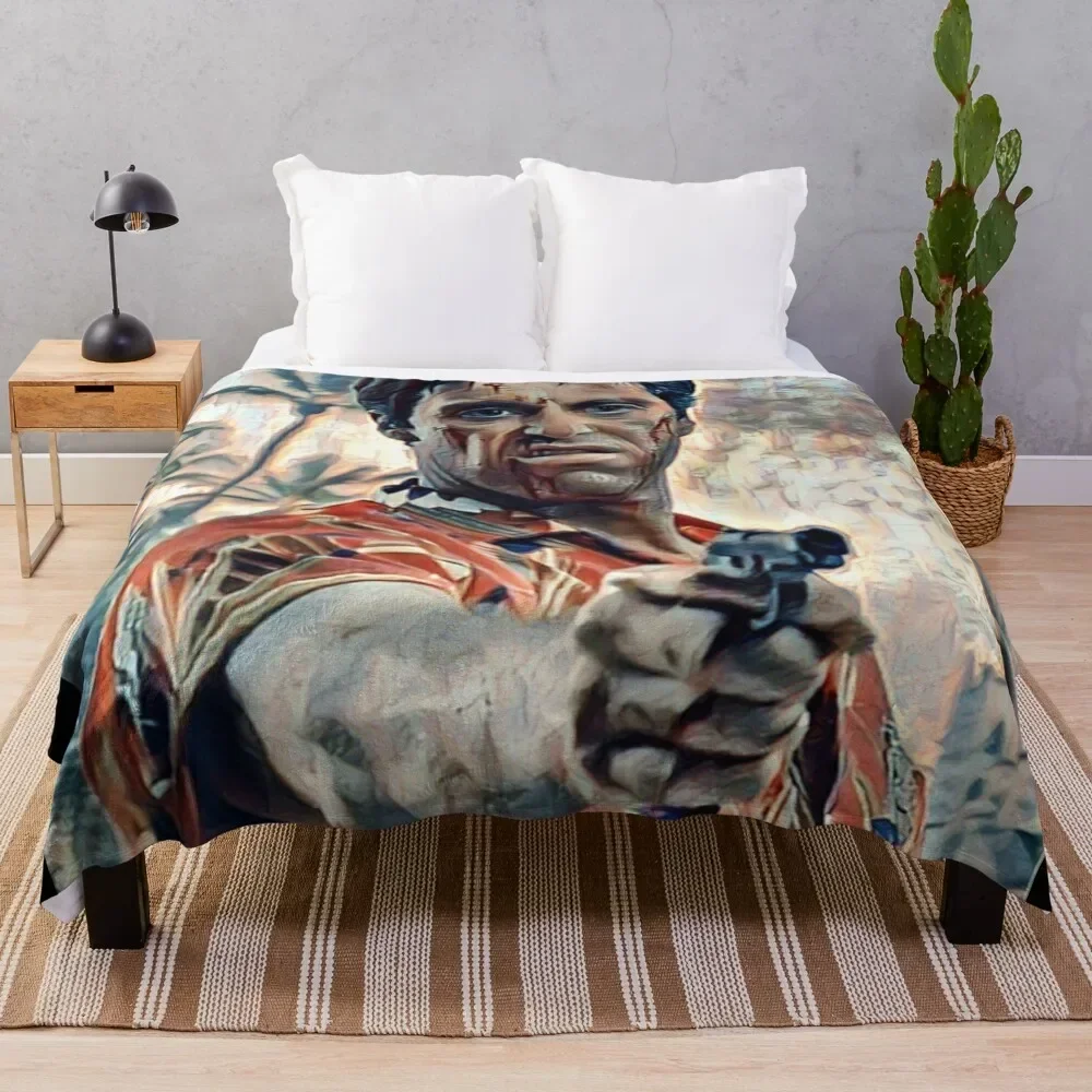 

Scarface Throw Blanket Anti Shedding Soft Fuzzy Blanket for Home