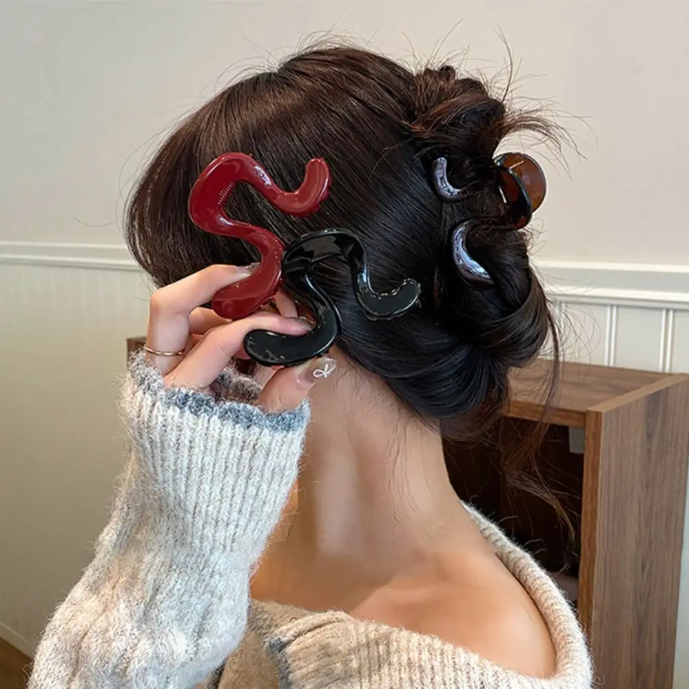 

Casual Irregular Hair Catch Clip Premium Non-Slip Hairpin Back Head Hair Accessories Daily