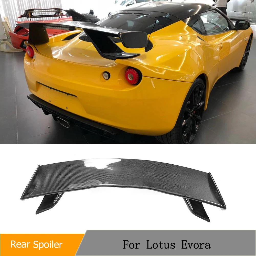 Car Rear Trunk Spoiler Wing for LOTUS Evora Base S Coupe 2-Door 2010-2016 Carbon Fiber Racing Rear Spoiler Big Customized Wing