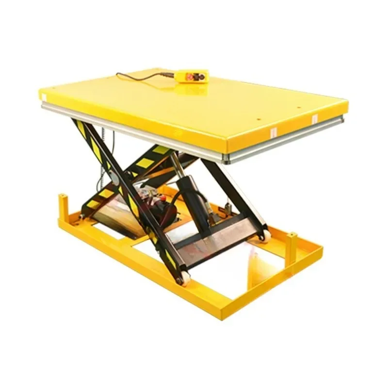 HW1001 electric hydraulic lifting platform, small scissor fixed lift, lifting and unloading platform