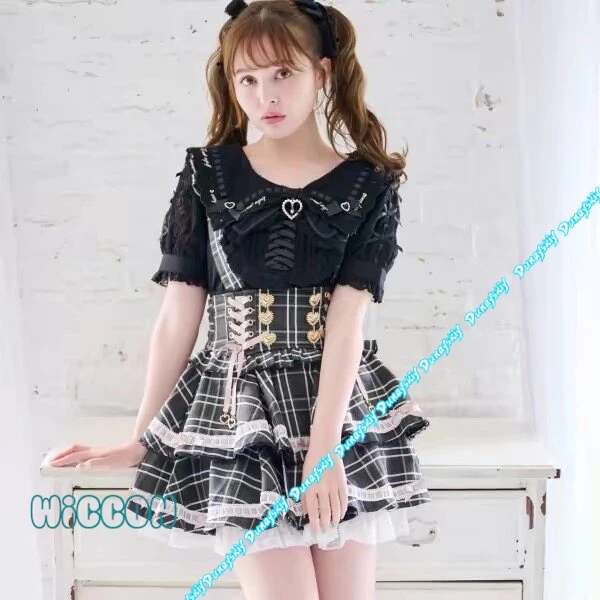 Japanese Jirai Kei Shirt Top Summer Sweet Cute Ribbon Bowknot Blouse Women Short Sleeve Long Sleeve Lolita Blouses Ladies Tops