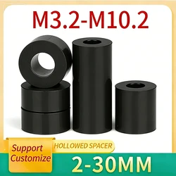 10/ 20/ 50pcs M3 M4-M12 ABS Non-Threaded Hollowed Nylon Spacer Round Hollow Standoff Washer PCB Board Screw Support Customize