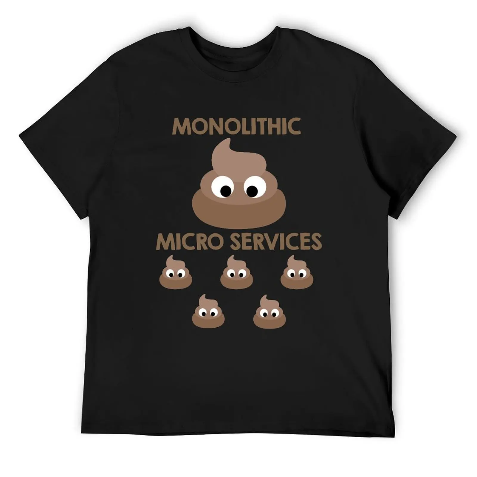 Monolith vs Microservices Funny Developer design T-Shirt tees hippie clothes shirts graphic mens plain t shirts