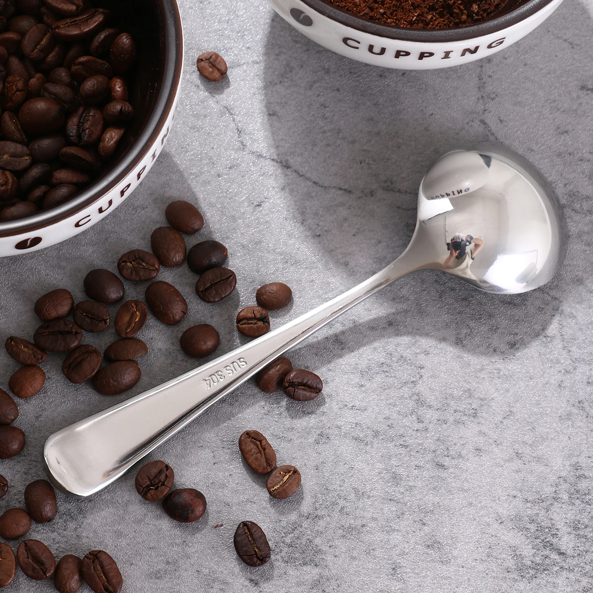 Coffee Spoons Specialty Coffee Association Professional Coffee Cupping Spoon Stainless Steel Coffee Spoons (4 Spoons)