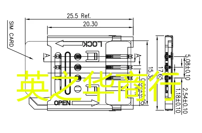 

10 шт. оригинальный новый SIM38ASN-U07, S146C-03200, SI46C-03200 SIM-209 держатель SIM-карты