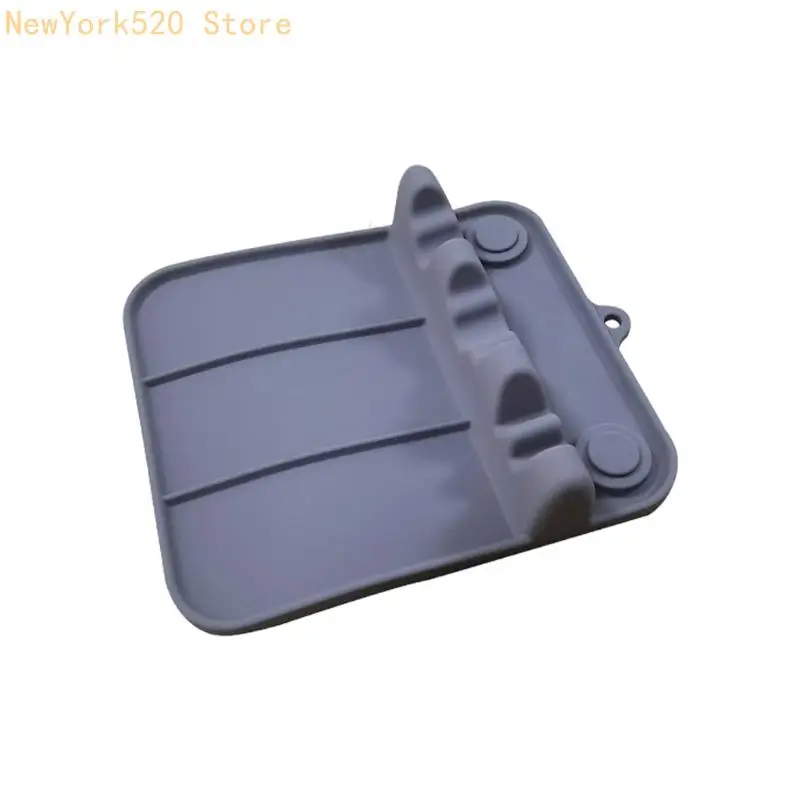 Practical Spoon Organizers Heat Proof Silicone Materials With Anti Mixing Grooves And Hook N84C