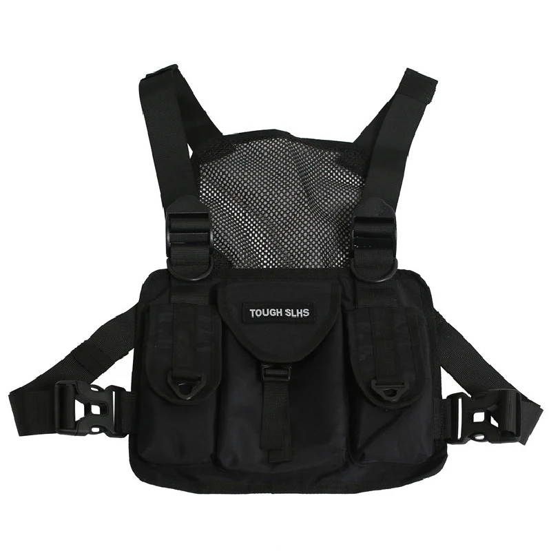 2022 Fashion Unisex Chest Bags Hip-hop Streetwear Men\'s Chest Rig Bag High Quality Nylon Tactical Vest Multifunction Waist Packs