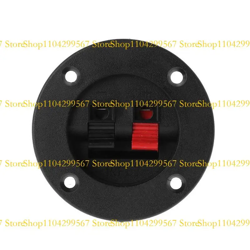 CS1W -luidsprekerplaat Terminal Strips Push Connector Block 4 Way Round Speaker Strips gemakkelijk te bedienen Testclip Bind