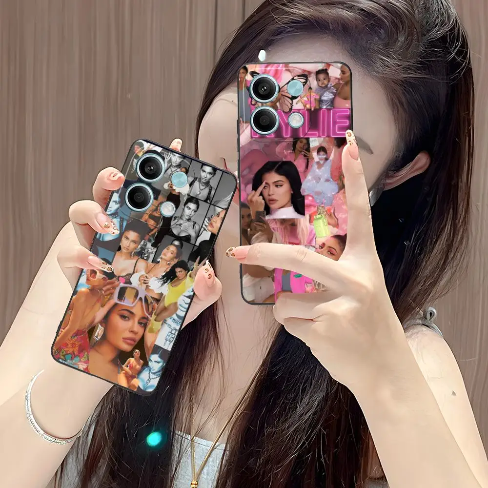 

Чехол для мобильного телефона Kylie Jenner для POCO F7 F6 F5 F4 F3 F2 Pro GT C75 C71 C65 C61 C40 Pro Ultra Colorful Print Cover
