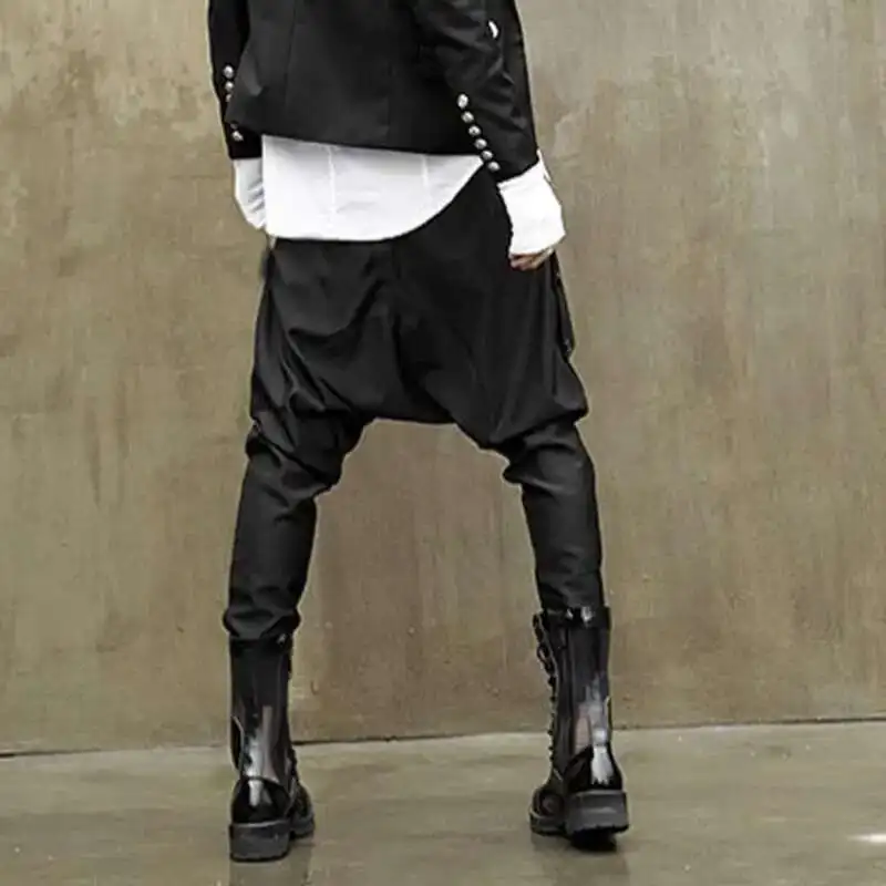 HKSH Korean Dark Fashion Men's Casual Pencil Pants Trendy Niche Design Spring Autumn Gothic Japanese Punk Pocket Trousers HK1762