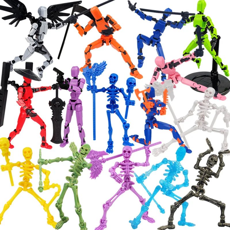 الجنود العسكريين 13 شخصيات الحركة متعددة المفاصل المنقولة محظوظ 13 نموذج ثلاثية الأبعاد مطبوعة الدمية لعبة روبوت الاطفال لتقوم بها بنفسك تجميع اللعب #5