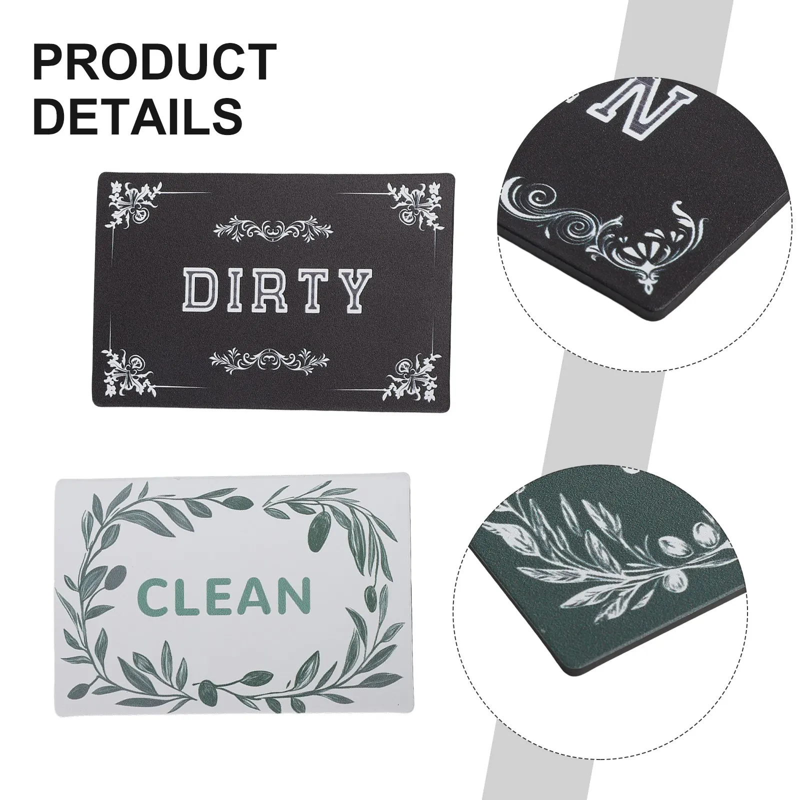 Christmas Present 3.5*2.4 Inches Double-Sided Sign Magnetic Sign For Dishwasher Responsibility Tool Minimalist Design