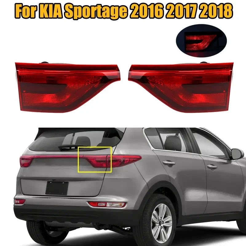 For KX5 KIA Sportage 2016 2017 2018 Inner Car Rear Light Tail Light Assembly Tail Lamp Rear Brake Light Turn Signal Accessories