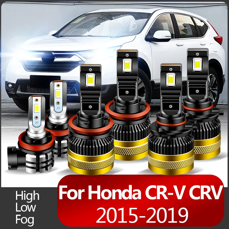 

2PCS 30000lm Canbus For Honda CR-V CRV 2015 2016-2019 High Quality Car LED Headlight Bulbs High Beams Low Beams Fog Lights 6000k