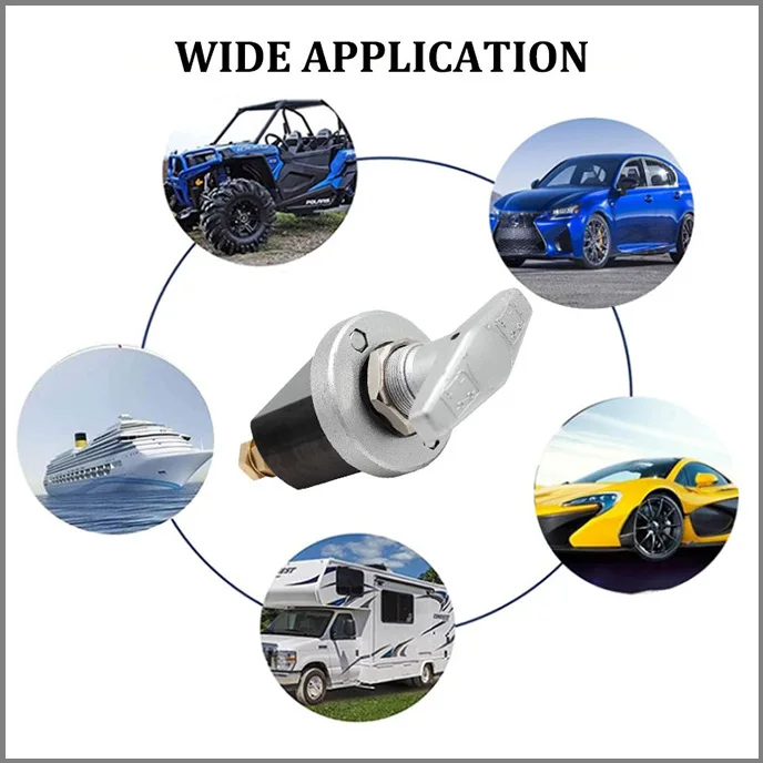 

Яхта и мотор, домашний переключатель аккумулятора для автомобиля с панелью замка, 12 В, переключатель аккумулятора, реле переключателя аккумулятора