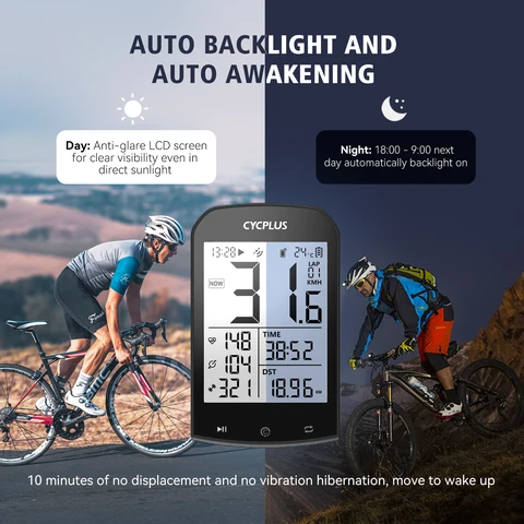 Computador de bicicleta gps sem fio cycplus m1, velocímetro à prova d'água, odômetro ant + bluetooth5.0, acessórios para ciclismo