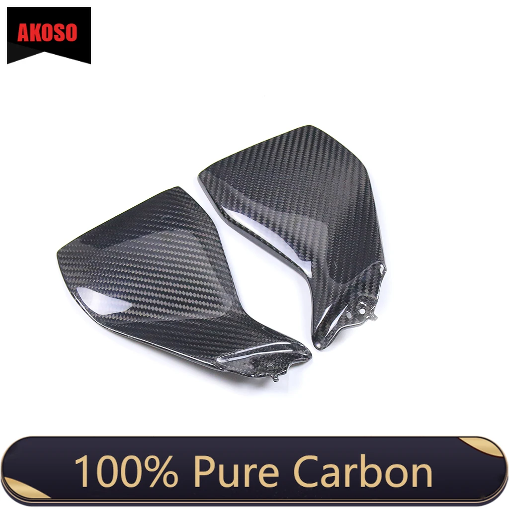 3K Full Dry Carbon Fiber Tank Side Covers Fairing Motorcycle Fairings For Yamaha  MT09 FZ09 2016 2015 2013 2014 2017 2018 2019