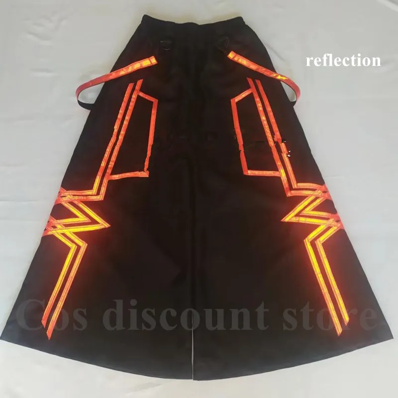 Fashion Night Vision Cool Shuffle Ghost Dance Pants Luminous Pants Bell-bottoms Reflective Pants Dancing Trousers Hot